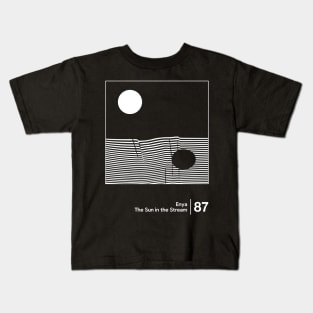 The Sun in the Stream - Original Minimalist Style Artwork Kids T-Shirt